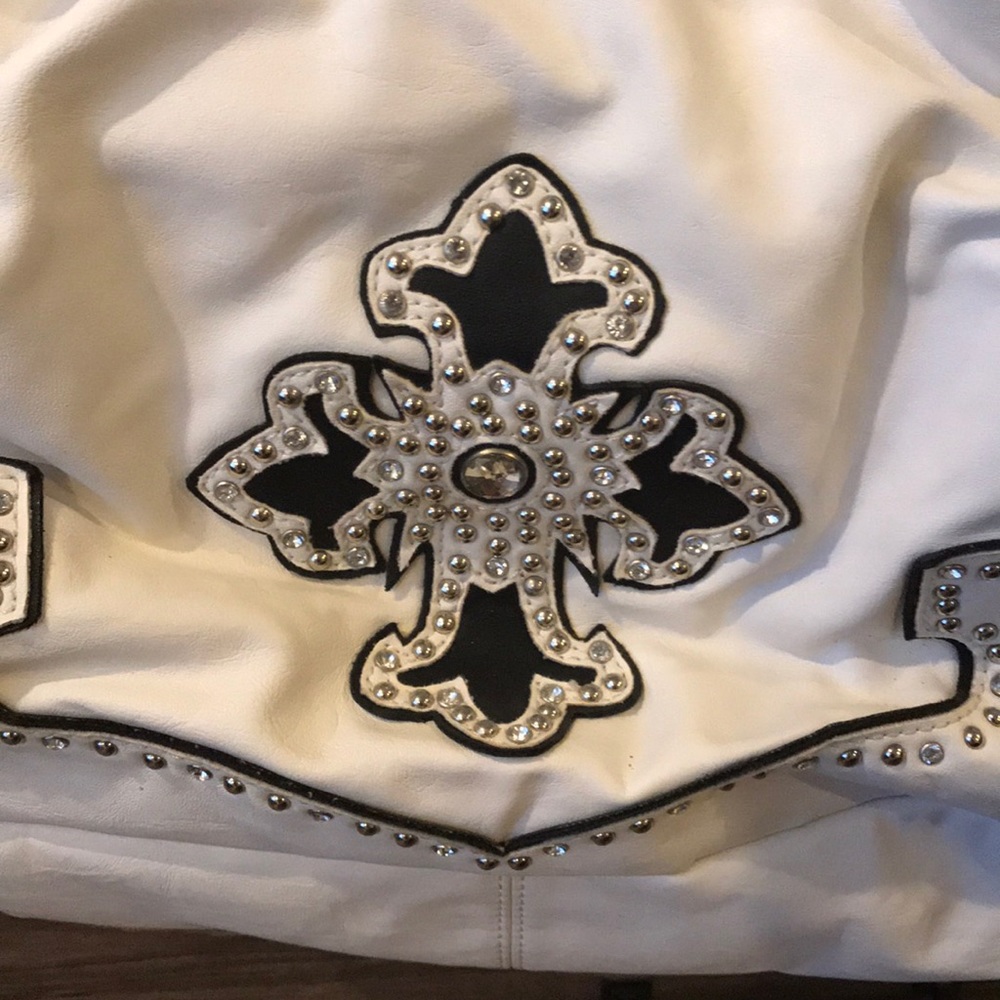 Leather Rhinestone bag - Picture 2 of 6
